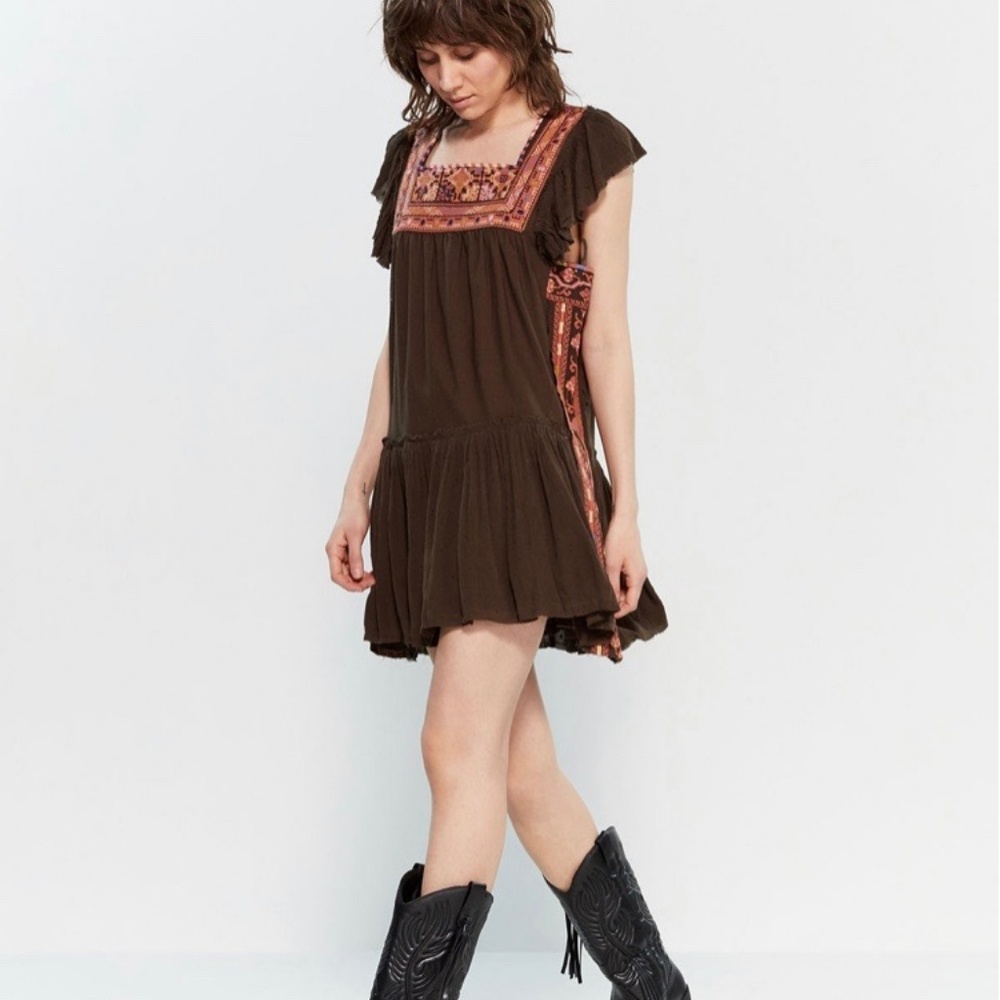 Free People Day Glow Mini Dress Small NWT